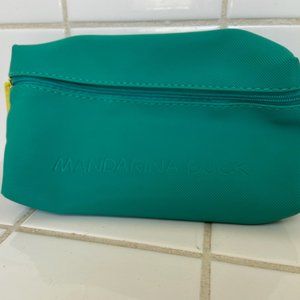 Mandarina Duck turquoise / teal makeup or travel bag